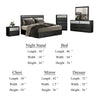 Zoko 5pc Queen Bedroom Set | USB Bedside Table | Mirror | Gray Wood