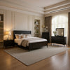 Kaira 5pc Queen Bedroom Set with 2 Nightstands in Espresso Brown Wood