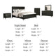 Kaira 5pc Queen Bedroom Set | Chest Nightstand Mirror | Espresso Brown