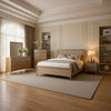 Kaira 5pc Queen Bedroom Set | Chest Dresser Mirror | Natural Oak Brown