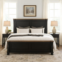 Black, Oak Brown