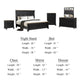 Ginie 5pc Queen Bedroom Set | USB Nightstand | Black Rustic Oak Brown BM333562