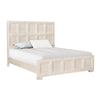 Kizie King Size Bed | Modern Classic Recessed Panels Beige Solid Wood