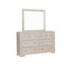 Kizie 5pc Queen Bedroom Set |Nightstand, Chest, Dresser in Beige Wood