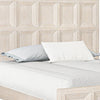 Kizie Queen Size Bed | Modern Classic Recessed Panels | Beige Wood