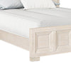 Kizie Queen Size Bed | Modern Classic Recessed Panels | Beige Wood