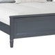 Alta King Size Bed | Classic French Design | Malta Blue Solid Wood