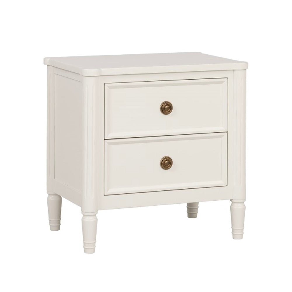 Alta 5pc Queen Bedroom Set | Nightstand Chest Dresser Mirror | White
