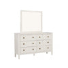 Alta 5pc Queen Bedroom Set | Nightstand Chest Dresser Mirror | White