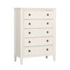 Alta 5pc Queen Bedroom Set | Nightstand Chest Dresser Mirror | White