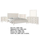 Alta 5pc Queen Bedroom Set | Nightstand Chest Dresser Mirror | White