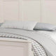 Alta Queen Size Bed | Classic French Design | White Solid Wood Frame