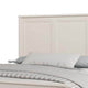 Alta Queen Size Bed | Classic French Design | White Solid Wood Frame