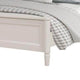 Alta Queen Size Bed | Classic French Design | White Solid Wood Frame