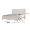 Alta Queen Size Bed | Classic French Design | White Solid Wood Frame