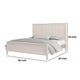Alta Queen Size Bed | Classic French Design | White Solid Wood Frame