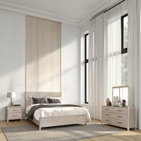 Light White Wash Oak Brown, Pewter