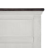 Hamps 4pc Queen Bedroom Set | Nightstand Dresser Mirror | White Brown BM333596