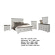 Hamps 5pc Queen Bedroom Set | Nightstand Tall Chest | White Dark Brown BM333598