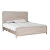 Giva King Bed | Rounded Edges | Natural Oak Beige Solid Rubberwood