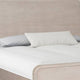 Giva Queen Bed | Rounded Edges | Natural Oak Beige | Solid Rubberwood