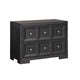 Kizie 5pc Queen Bedroom Set | Dresser Chest | Nightstand | Black White