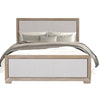 Kizie King Size Bed | Modern Upholstered Tawny Brown Gray Solid Wood
