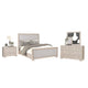 Kizie 5pc Queen Bedroom Set with 2 XL Nightstands | Tawny Brown | Gray