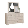 Kizie 5pc Queen Bedroom Set with 2 Nightstands | Tawny Brown | Gray