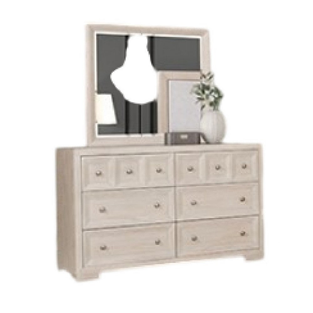 Kizie 5pc Queen Bedroom Set with 2 Nightstands | Tawny Brown | Gray BM333617