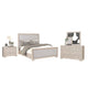 Kizie 5pc Queen Bedroom Set with 2 Nightstands | Tawny Brown | Gray