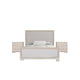 Kizie 5pc Queen Bedroom Set | Tall Chest | Nightstand Tawny Brown Gray