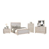 Kizie 5pc Queen Bedroom Set | Chest | XL Nightstand | Tawny Brown Gray