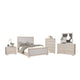 Kizie 5pc Queen Bedroom Set | Chest | XL Nightstand | Tawny Brown Gray