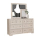 Kizie 5pc Queen Bedroom Set | Chest | XL Nightstand | Tawny Brown Gray
