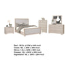 Kizie 5pc Queen Bedroom Set | Chest | XL Nightstand | Tawny Brown Gray