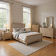 Kizie 5pc Queen Bedroom Set | Chest | XL Nightstand | Tawny Brown Gray