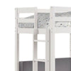 Sirius Twin Loft Bed with Writing Desk | Shelf Unit | White Pine Wood BM333621