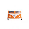 Xiel Bus Twin Bed | Peace Sign | LED Lights and Sound Effects | Orange BM333623