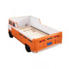 Xiel Bus Twin Bed | Peace Sign | LED Lights and Sound Effects | Orange BM333623