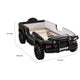 Randy SUV Twin Bed with Lights and Sound Effects | Black Faux Leather