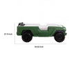 Randy SUV Twin Bed with Lights and Sound Effects | Green Faux Leather