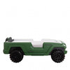 Randy SUV Twin Bed with Lights and Sound Effects | Green Faux Leather