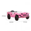 Randy SUV Twin Bed with Lights and Sound Effects | Pink Faux Leather