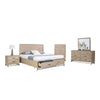 Rozie 5pc Queen Bedroom Set | Chest and Nightstand | Light Oak Brown BM333633