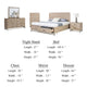 Rozie 5pc Queen Bedroom Set | Chest and Nightstand | Light Oak Brown BM333633