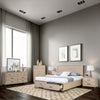Rozie 5pc Queen Bedroom Set | Chest and Nightstand | Light Oak Brown