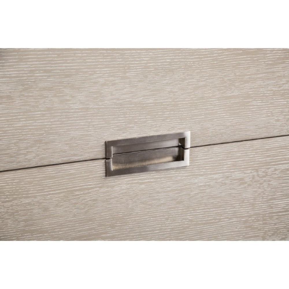 Rizvi 4pc Queen Bedroom Set | Beveled Mirror | Dresser | Gray Wood BM333636