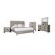 Rizvi 5pc Queen Bedroom Set | Nightstand and Chest | Gray Solid Wood BM333638