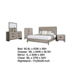 Rizvi 5pc Queen Bedroom Set | Nightstand and Chest | Gray Solid Wood BM333638